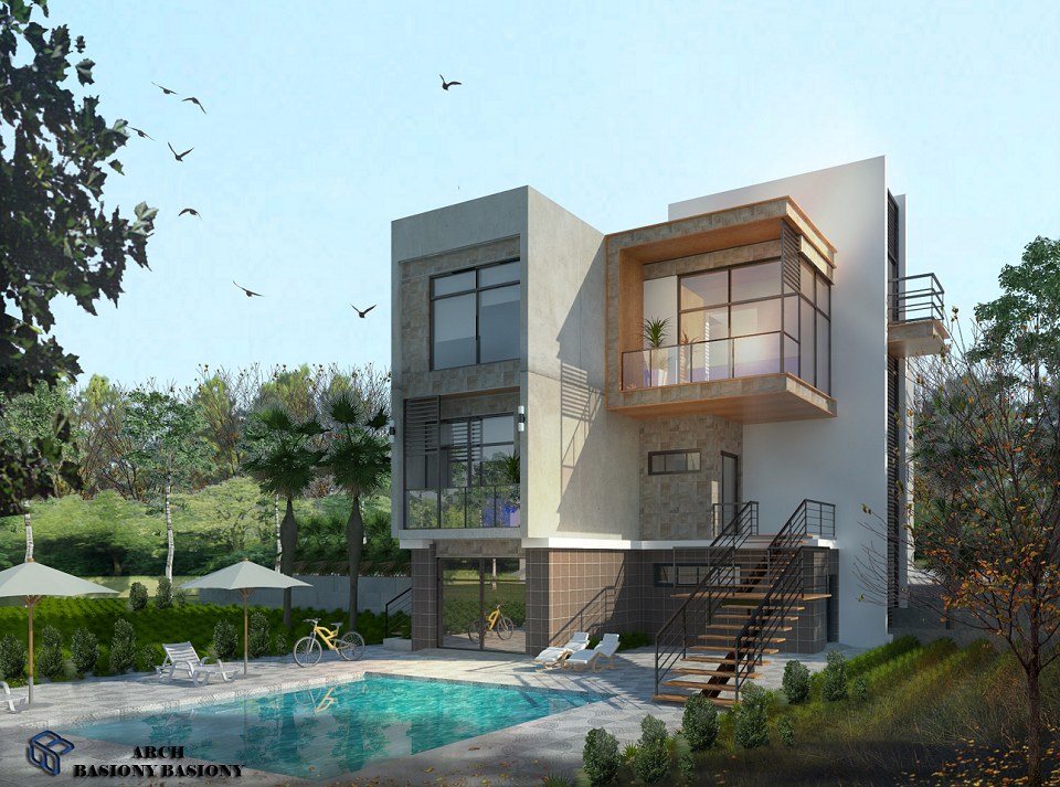 Villa in KSA | vray remder by Arch Basiony A.Basiony