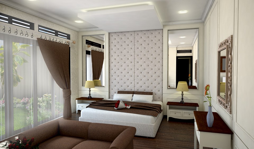 Art Deco Master Bedroom & Visopt | vray render by Viki Auliya