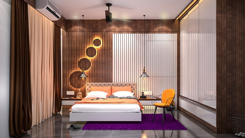 Masterbedroom & Visopt | artwork by Anand Raval