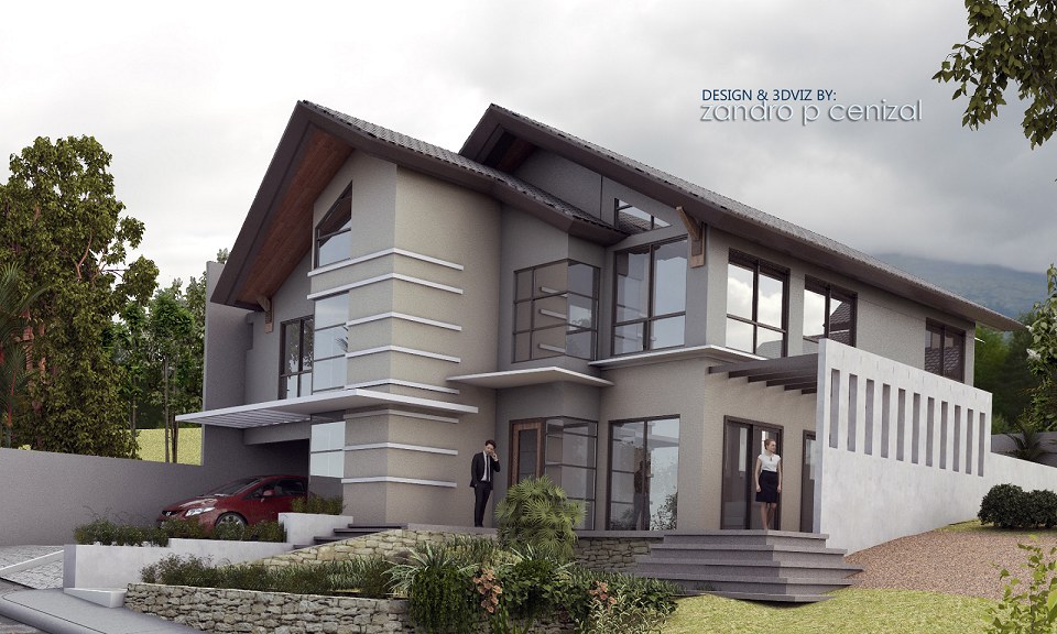THE HOUSE ON THE HILL | vray render by ZANDRO CENIZAL - ZPC CAD