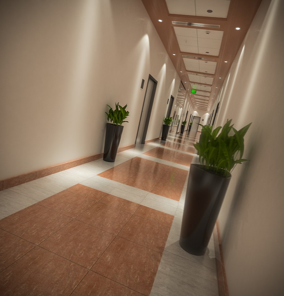 Corridor | view 1 vray render by  Mahmoud Amer