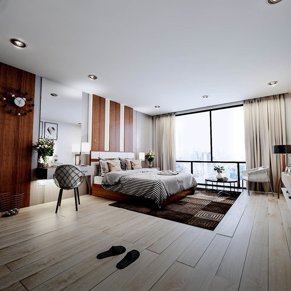 MASTER BEDROOM | vray render by TAEDSAK KAEWCHAY