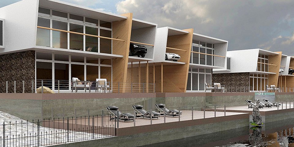 Water Side Building and Visopt | 3D visualizaion by Olanrewaju Shem