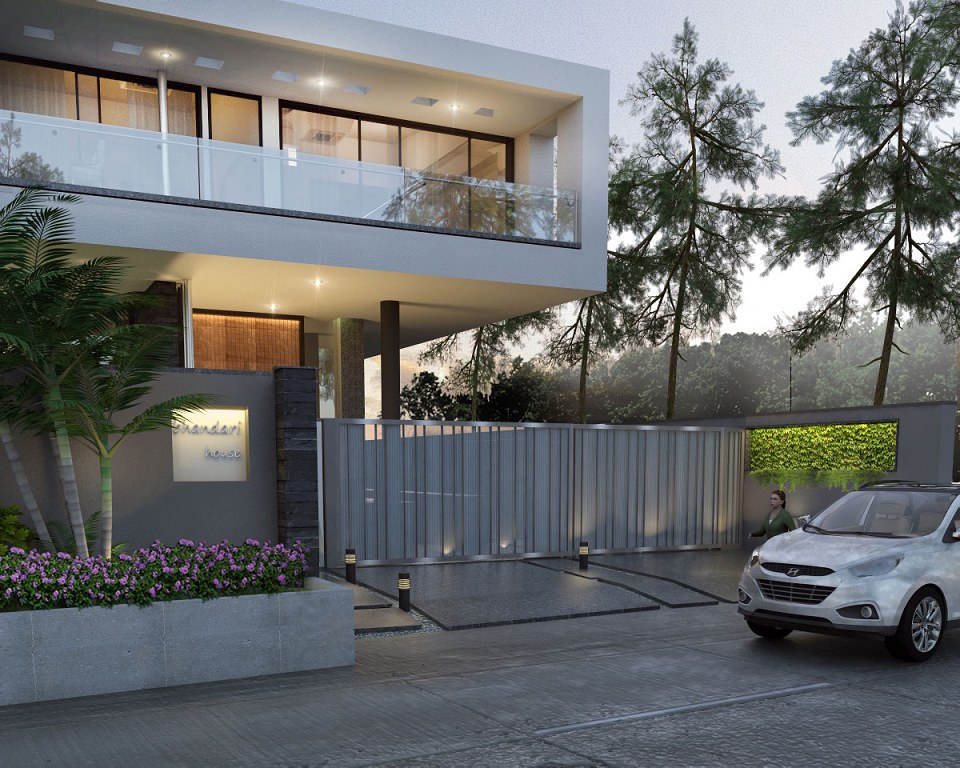 Small Modern House | vray render by RAKESH AMRUTKAR