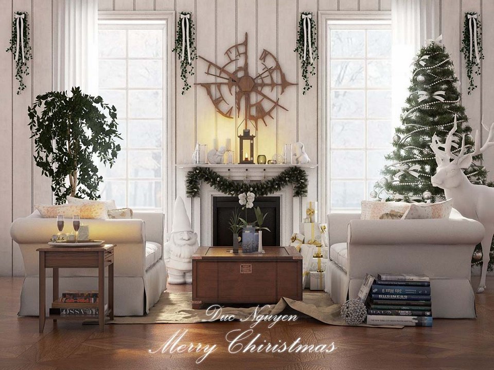 CHRISTMAS LIVING ROOM | vray render by Đức Nguyễn