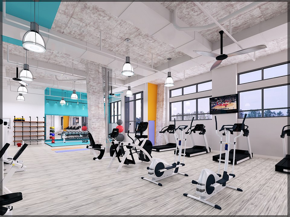 Gym | vray 2.0 render  - by Alfred Manalang