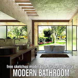 3D Models   -  BATHROOM - MODERN BATHROOM & VISOPT