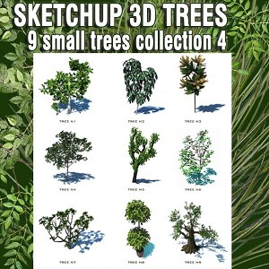 3D Models   -  VEGETATION - SMALL TREES 4
