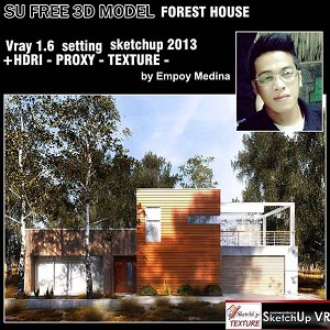 3D Models   -  HOUSES - VILLAS - FOREST HOUSE & TUTORIAL