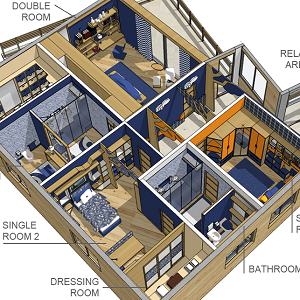 3D Models   -  LOFT - APARTMENTS - Modern apartment - first floor