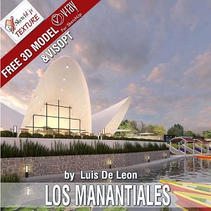 3D Models   -  SHOPS - BAR - LOS MANANTIALES RESTAURANT