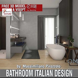 3D Models   -  BATHROOM - Bathroom made in Italy