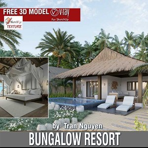 3D Models   -  HOUSES - VILLAS - Bungalow Resort