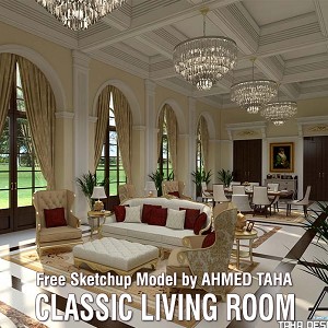 3D Models   -  LIVING ROOM - Classic Living Room