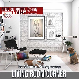 3D Models   -  LIVING ROOM - Living Room Corner & Visopt