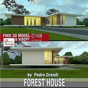 3D Models   -  HOUSES - VILLAS - FOREST HOUSE