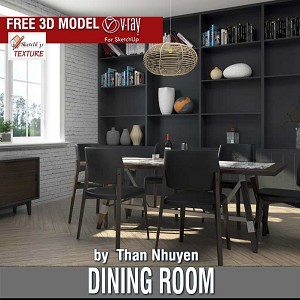 3D Models   -  DINING ROOM - dining room