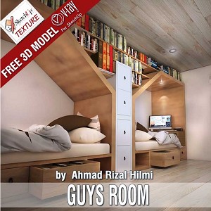 3D Models   -  GUYS ROOM - GUYS ROOM