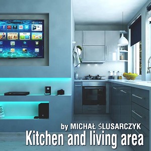 3D Models   -  KITCHEN - Kitchen and living area & VISOPT