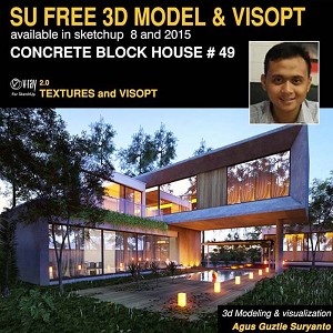 3D Models   -  HOUSES - VILLAS - CONCRETE BLOCK HOUSE & VISOPT