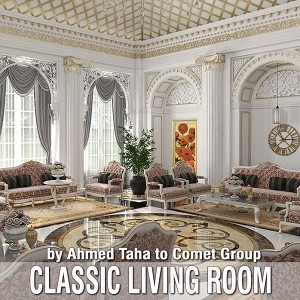 3D Models   -  LIVING ROOM - LIVING ROOM CLASSIC STYLE