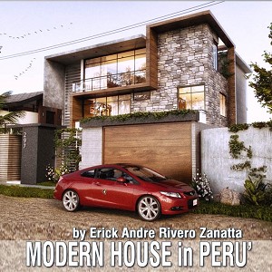 3D Models   -  HOUSES - VILLAS - MODERN VILLA IN PERU'