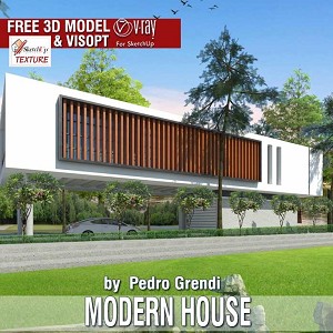 3D Models   -  HOUSES - VILLAS - Modern House & Visopt