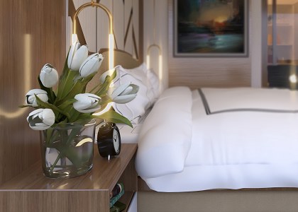 ELEGANT MASTER'S BEDROOM | DOF Rendering -design and visualization by EDUARDO BELONIO