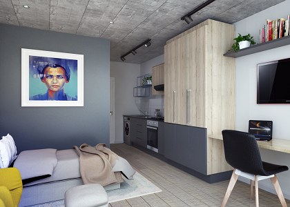 Small Bachelor Apartment