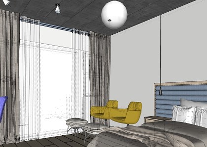 Small Bachelor Apartment | Free Small Bachelor Apartment Sketchup view 3 by Shafiek Walker