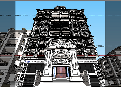 RESIDENTIAL BUILDING & VISOPT | excerpt from sketchup