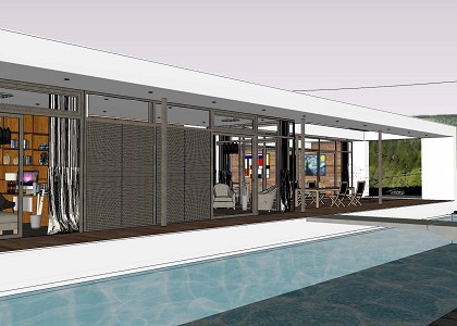 POOL HOUSE & VISOPT | POOL HOUSE  sketchup extract