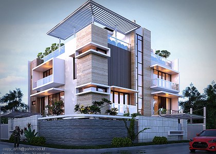 MODERN TWO FAMILY HOUSE