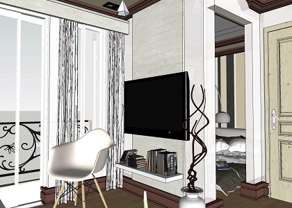 MODERN LOFT & VISOPT | sketchup extract