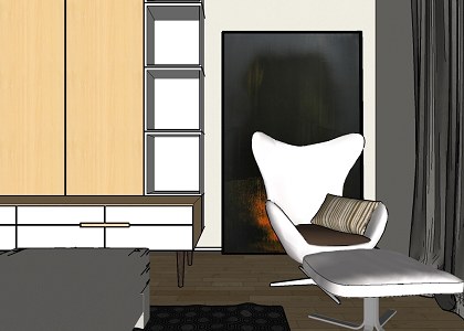 Master Bedroom | image extracted from sketchup