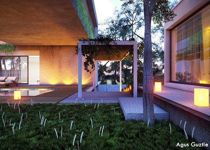 CONCRETE BLOCK HOUSE & VISOPT | Vray render by Agus Guztie Suryanto sdetails