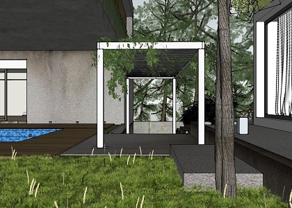 CONCRETE BLOCK HOUSE & VISOPT | concrete block house sketchup sreenshot