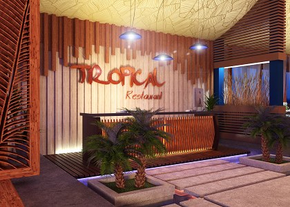 TROPICAL RESTAURANT | vray render by Duc Long