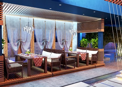 TROPICAL RESTAURANT | vray render by Duc Long