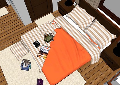 MASTER BEDROOM & VISOPT | sketchup screenshot