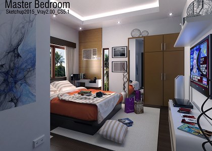 MASTER BEDROOM & VISOPT | render test by Robert Catbagan Lucena