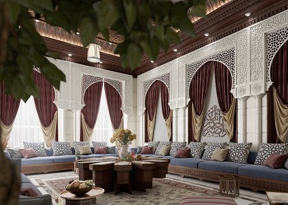 ORIENTAL MAJLIS | Oriental majlis sketchup scene designer Mustafa Osman