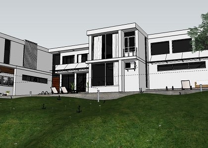 Contemporary House | SketchUp view 4