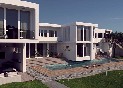 Contemporary House | vray 3.4 render 2 by Javohir Ahmadjono