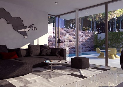 MODERN HOME & VISOPT | interior vray render by  JAVOHIR AHMADJONOV