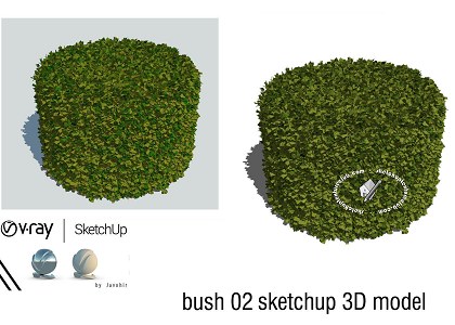 3D Ornamental bushes and trees for the garden