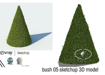 3D Ornamental bushes and trees for the garden