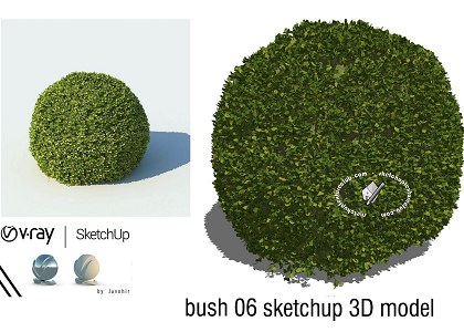 3D Ornamental bushes and trees for the garden