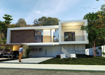 BRAZILIAN MODERN HOUSE & visopt | Vray render by Gilmar Berlatto