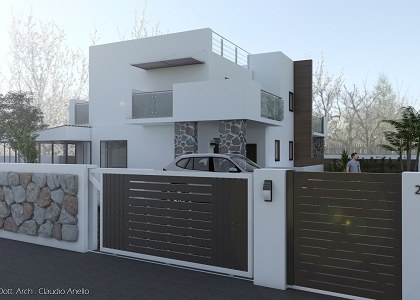 Semi detached villa | Vray render by Claudio Anello